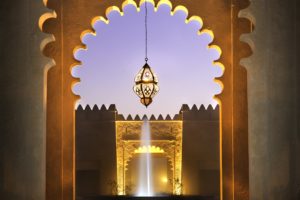 Spacious central courtyard